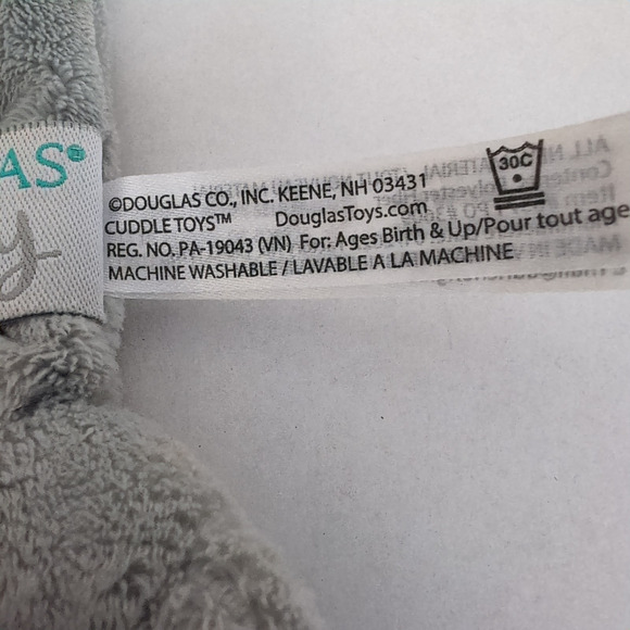 Douglas Baby Cuddle Toys Danny Dino Teether Plush Lovey Ring Stuffed Animal - Picture 8 of 9